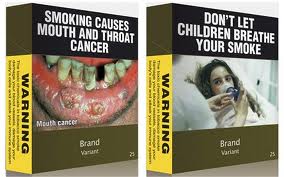 Plain packaging mouth cancer